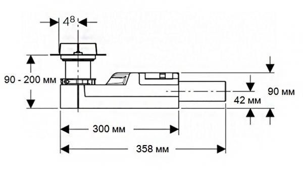 Сифон GEBERIT CleanLine 154.150.00.1
