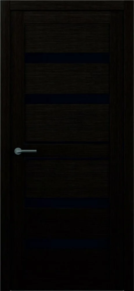 Тренд Т-12 Тренд Дорс дверь межкомнатная EcoTex лиственница темная стекло черное