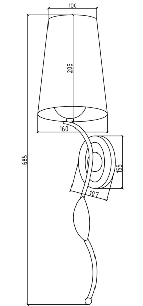 Светильник BOHEME 756 Gold