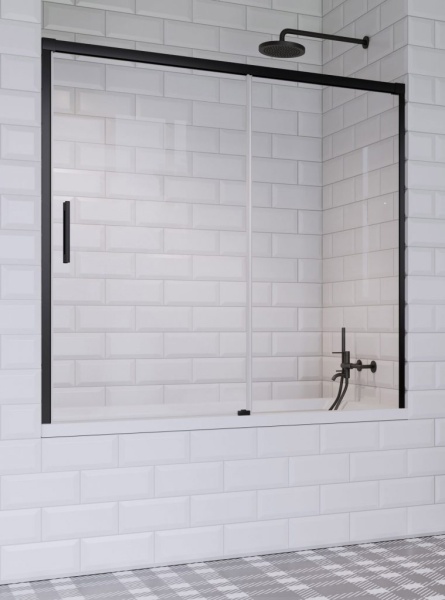 Шторка для ванны RADAWAY Idea Black PN DWJ R 150x150