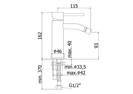 Смеситель для биде PAFFONI Light LIG131CR