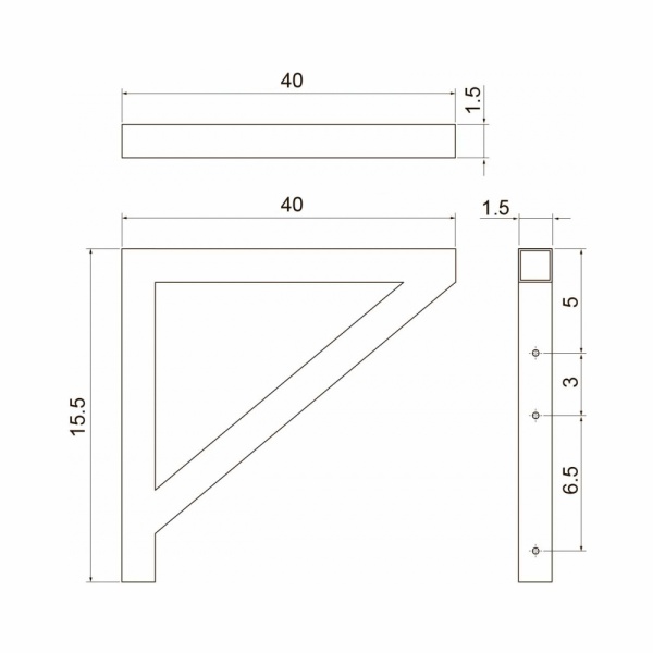 Кронштейн для раковин ЦВЕТ И СТИЛЬ CL104 НФ-00011846