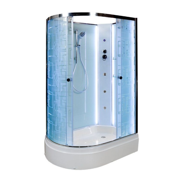 Душевая кабина AVACAN ЕМ2712 R без крыши LED G 120x80x210