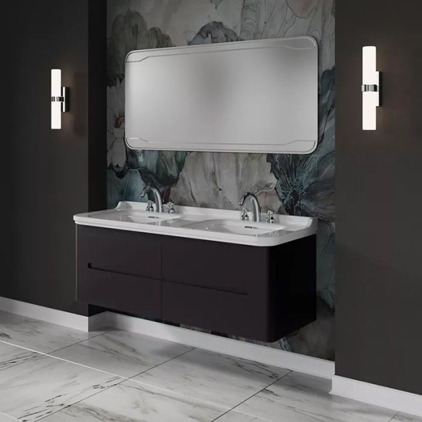 Комплект мебели KERASAN Waldorf 150 черный матовый
