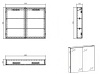 Зеркальный шкаф BELBAGNO SPC-2A-DL-BL-800 80