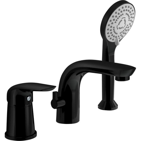 Смеситель на борт ванны ORANGE Otto M60-333b черный