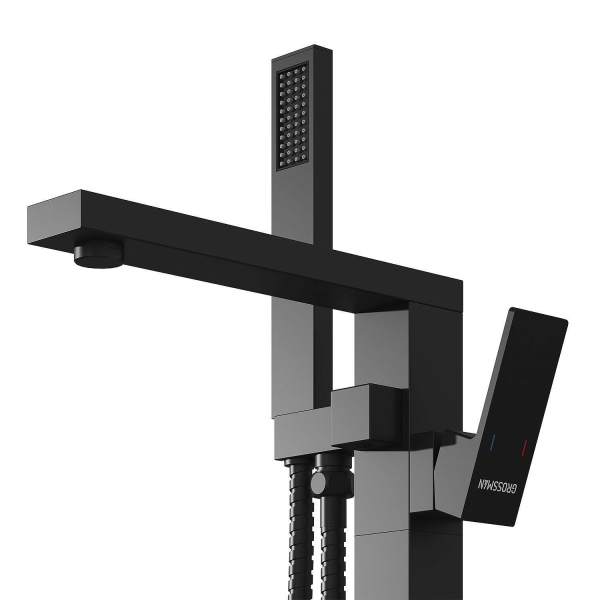 Смеситель для ванны GROSSMAN Falcon с поворотным изливом 530.K35.08.210 черный матовый
