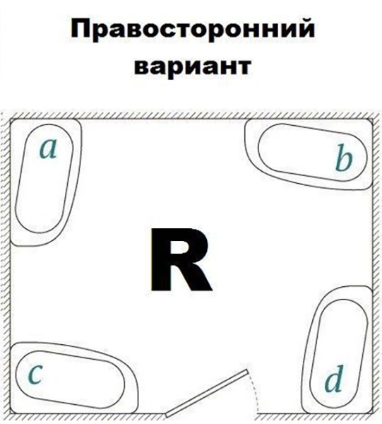 Душевая кабина RIVER Dunay МТ R 110x80x210 высокий поддон