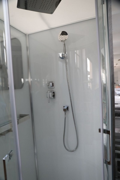 Душевая кабина CERUTTISPA Viva 90x90x215, профиль хром