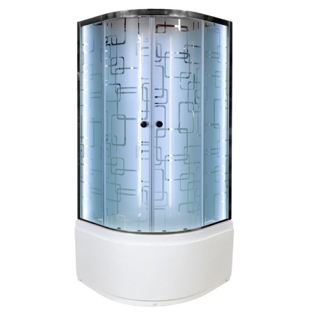 Душевая кабина AVACAN ЕМ4510 без крыши LED 100x100x208