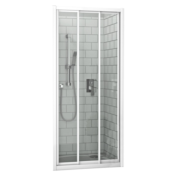 Дверь в нишу ROTH Lega Line PD3N 80x190 профиль white, стекло transparent