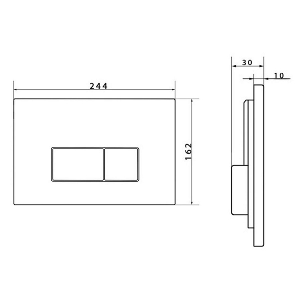 Кнопка смыва CAPRIGO Line LA002-crm