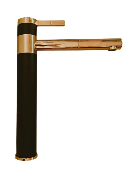 Смеситель для мойки ALVEUS Zina Monarch с поворотным изливом 1136510 copper