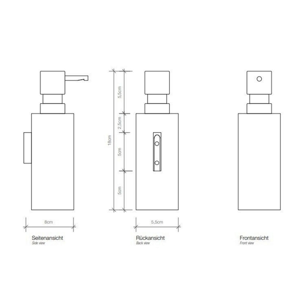 Дозатор жидкого мыла DECOR WALTHER Mikado WSP подвесной 521100