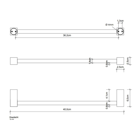 Полотенцедержатель DECOR WALTHER Corner HTE40 560100