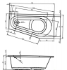 Панель фронтальная для ванн RIHO Delta 160x80 (L/R)