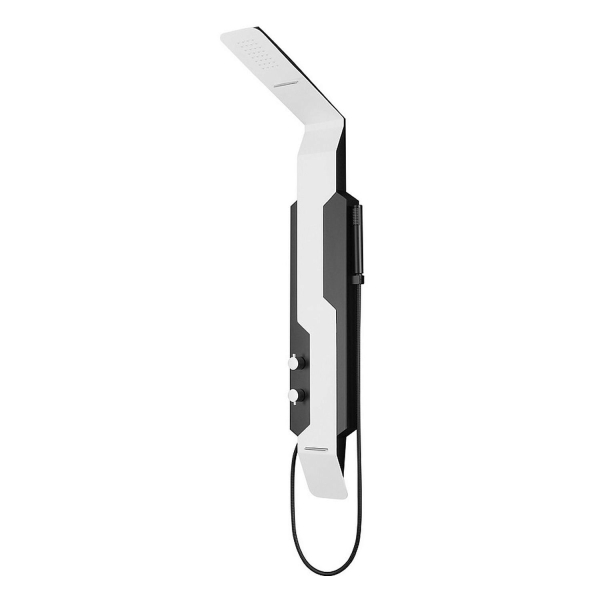 Душевая панель BLACK&WHITE Gravity GR028 с гидромассажем белый/черный матовый
