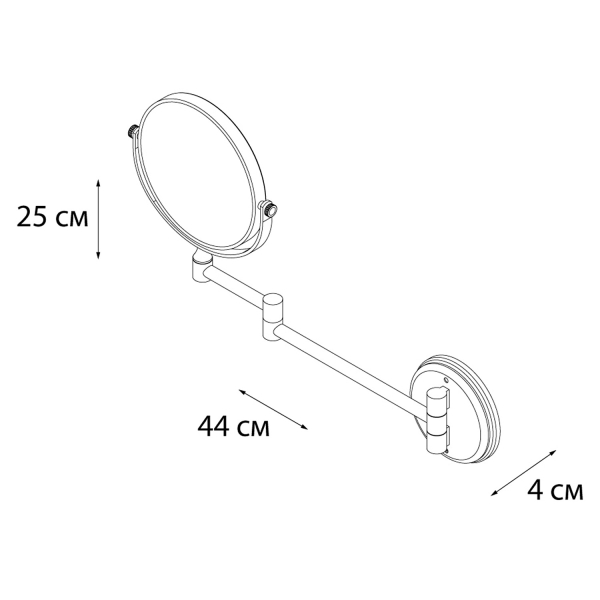 Зеркало косметическое FIXSEN Hotel FX-31021B