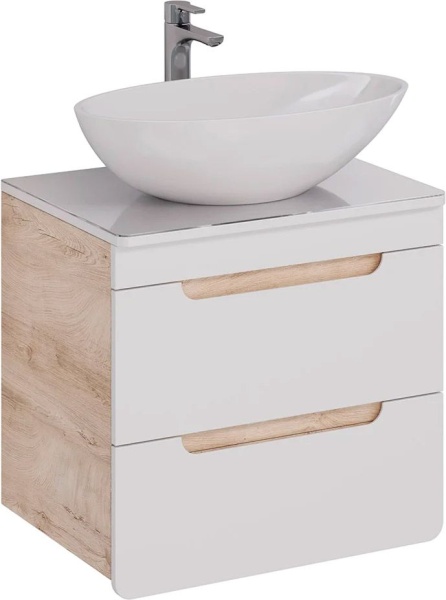 Тумба с раковиной со столешницей LEMARK Olivia 65