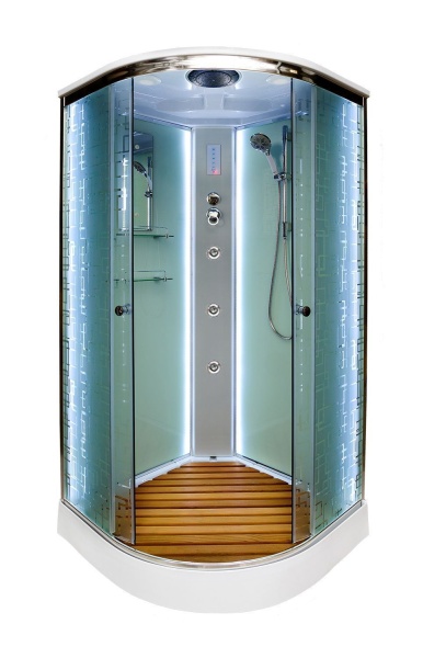 Душевая кабина AVACAN ЕМ1510 LED G 100x100x220