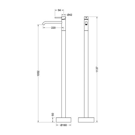 Смеситель для раковины АКВАТЕК Европа AQ1309CR