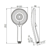 Ручной душ CAPRIGO Parts 98-501-NER черный матовый