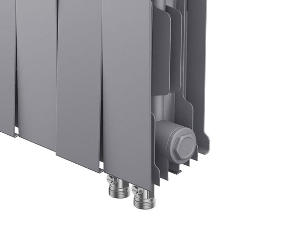 Радиатор ROYAL THERMO PianoForte 200 16С 128/28 НП серебристый матовый