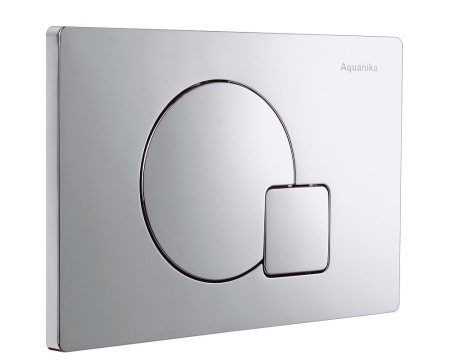 Кнопка смыва AQUANIKA Basic 01.02.10 хром матовый