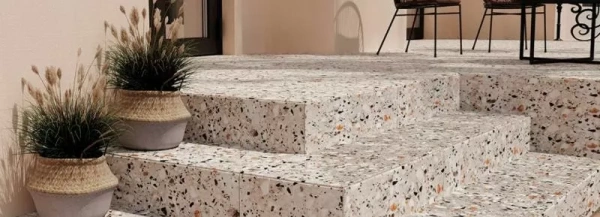 Ступени NR0371 Evia Terrazzo Серая 30x120
