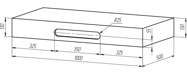 Столешница под раковину RADOSTONE Fernanda 100 карамель матовый
