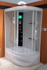 Душевая кабина ORANS SR-86155 L-ED 130x90x220 с гидромассажем, профиль белый