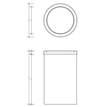 Ведро DECOR WALTHER Universal DW 124 607960 черный матовый