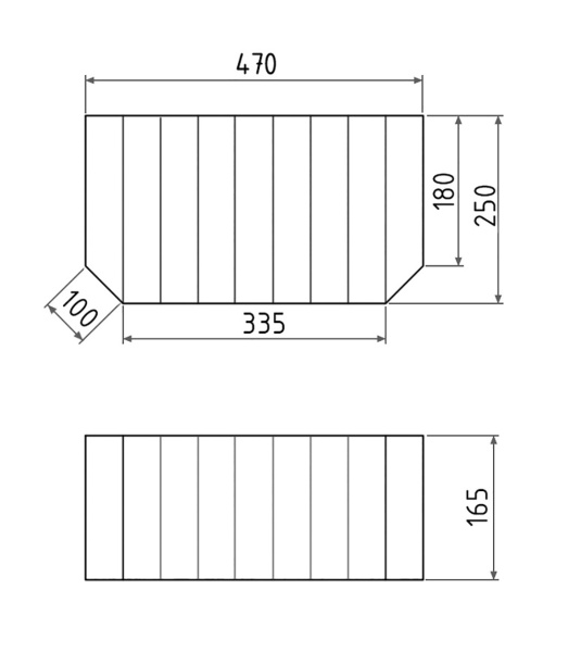 Ступенька для высоких ванн GEMY 47x25x17
