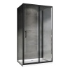Душевое ограждение ABBER Schwarzer Diamant AG30150B-S50B-S50B 150x50x195