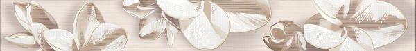Amati Plumeria Beige бордюр бежевый 6,2х50,5см Azori