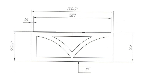 Панель фронтальная для ванн MARKA ONE Tiber/Classic 130x57