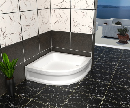 Экран для поддона RGW NР/CL-s-10 100x100 полукруглый