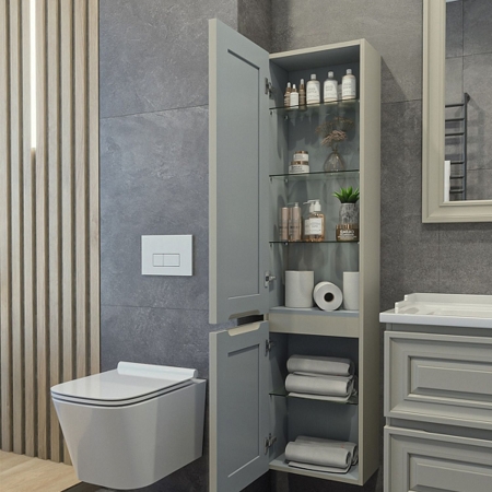 Пенал CAPRIGO Понца 40 L серый матовый