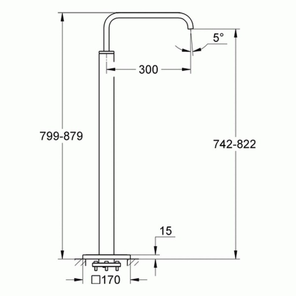 Излив для ванны GROHE Allure 13218000