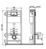 Инсталляция для унитазов KK-POL Premium SET/M501/060/K с кнопкой смыва M09