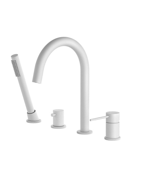 Смеситель на борт ванны TIMO Saona 2320/16Y White matte