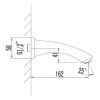 Излив для ванны LEMARK LM3781GM графит матовый