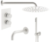 Душевой комплект PLUMBERIA Ixo KITXOT19BO260KING белый матовый