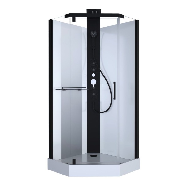 Душевая кабина BLACK&WHITE Galaxy G8705 90x90x217 профиль черный