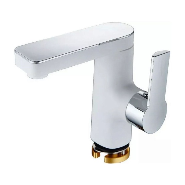 Смеситель для раковины ORANGE Onelife P08-021w белый матовый