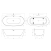 Акриловая ванна BELBAGNO BB415-1700-800 170x80