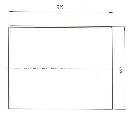 Панель боковая MARKA ONE Flat 70х56 L