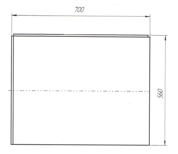Панель боковая MARKA ONE Flat 70х56 L