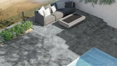 Клинкерная плитка Burma Angulo Ext Plomo 33x33