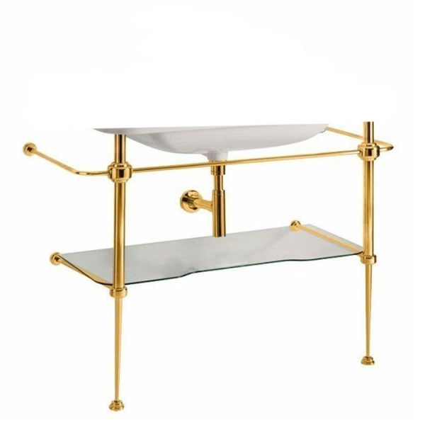 Консоль для раковины KERASAN Waldorf 9197K2 золото